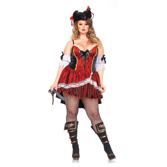 Curvy Pirate Plus Size Womens Costume 3x4x - Picture 2 of 3